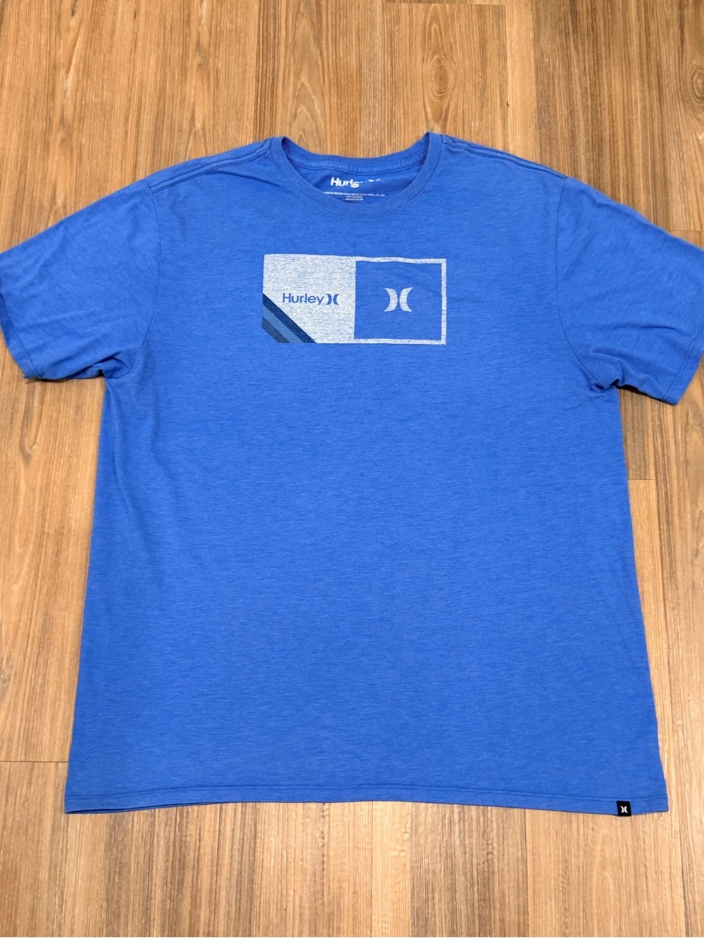 Hurley Men's XL Blue Logo Graphic T-Shirt
